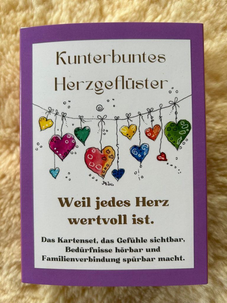 Kunterbuntes Herzgeflüster - Kartenset